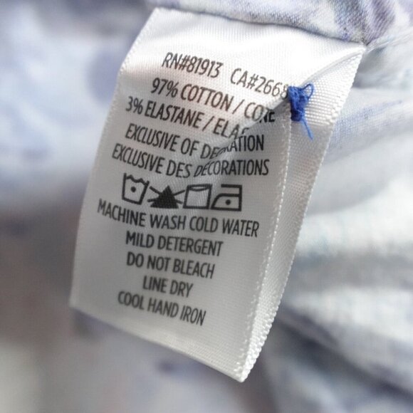 Robert Graham Shirt 1XL Blue Geometric Flip Cuff Scorpion Embroidery - Picture 4 of 9